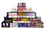 50pcs Lighter Refillable Wholesale Full Tray Assorted Print Theme Pocket Size