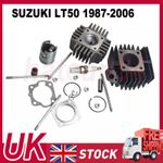 Cylinder Barrel Kit Piston For Suzuki/LT50 Piston Gasket Head Rings 1987-2006 UK
