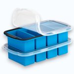 Freezing Tray 1 Cup Large Cube Mould With Lid Silicone BPA Free