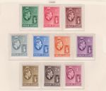(F196-39) 1938 Virgin Islands set of 10stamps KGVI 1/2d to 5/- MH (AN) (DS23)