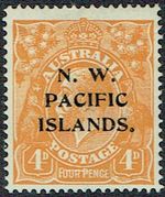 NWPI New Guinea Line through 4d fine lhm 4th setting SG70c Cat £450