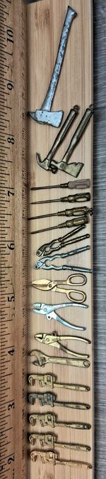 Lot Of 18 Intercast GRC Minature Tool Hardware Promotional Give Aways Working...