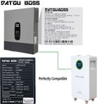 48V 314Ah LiFePO4 Battery 16.07kWh +48V 11kW Solar Hybrid inverter UK stock