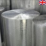 10M-50M Double Aluminium Bubble Roll Foil Insulation Shed Floor Wall Roof I