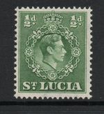 St Lucia 1938-48 ½d Green perf 14½ x 14 SG 128 Mnh.