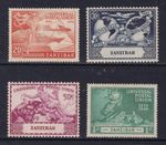 ZANZIBAR 1949 U.P.U. 75th Anniversary set of 4 SG 335-338 MH/*