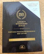 LSB Legacy Standard Bible Portable Paragraph Reference Red Letter Bible