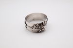 Charming Vintage Solid Silver Floral Napkin Ring Hallmarked London 1994