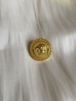 Versace Button Medusa Gold Metal Ø 22.6 mm Replacement Button Luxury