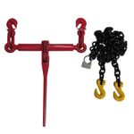 Lever Ratchet Chain Loadbinder Kit 8MM - 12MM (Tie Down Lashing Grab Sling Hook)