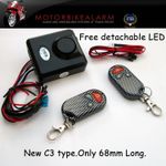 EASY FIT Motorcycle / Motorbike bike Scooter Trike Quad Alarm 2 wire connection.