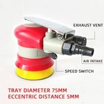 3-Inch 75mm Pneumatic Sander Polisher Car Polishing Grinder Tool