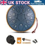 12 Inch D Tone Ethereal Drum 15 Notes D Major Large Ethereal Drum ( Blue)