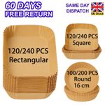 100-240 Air Fryer Paper Liners Non Stick for Ninja etc. Oven Liner Baking Paper