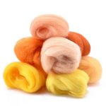 50 Colors Fibre Wool Yarns Roving Felting Wool For Needle Felting DIY Craft
