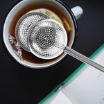2 Pcs Tea Infusers Stainless Steel Retractable Tea Strainer for Kitchen