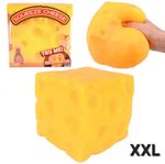 (NEW) Craze Fun Soft Mart Jumbo XXL Cheese Dairy Squishy Scented Viral Toy Big