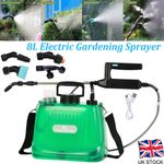 8L Battery Powered Garden Sprayer,Electric Sprayer, Weed Yard Lawn Sprayers Kits