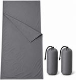 2 Pack Sleeping Bag Liner Travel Sheet Lightweight Camping Hostel Hotel Single