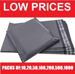 GREY MAILING BAGS STRONG POLY POSTAL POST POSTAGE SELF SEAL PACKAGING STRONG
