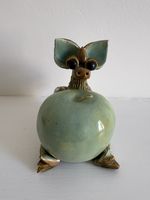 Yare designs pottery dragon, Dragon with a apple  By Potter Sue Turner