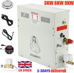 Sauna Steam Generator220V 3KW 6KW 9KW 12KW Sauna Bathroom Home SPA w/ Controller