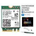 Tri-band Intel AX210 M.2 wifi 6E Card 802.11ax Mini PCI-E Wifi Adapter AX210NGW