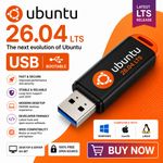 Ubuntu 26.04 LTS Bootable USB Live Try Install Linux OS UK Edition