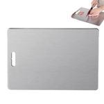 Food Grade 304 Stainless Steel Double-Sided Cutting Boards for Kitchen Camping