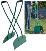 Long Handled Collecting Rake Grab Garden Leaf Tidy Collector Grabber Gardening