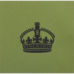 Olive Woven Rank Patch Kings Crown WO2 Large Crown