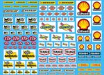 DECALS 1/43 10 sponsors GAS OIL FUEL VINTAGE SCALEXTRIC 1/32 LMP 2 GT3 FORMULA 1