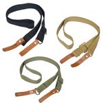 HOT Adjustable 2 Point Rifle Gun Sling Strap Leather Gun Belt Sling Hunting