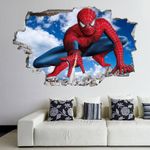 Superhero Wall Art for Spiderman Fans Decal Sticker Mural Poster Print 3D