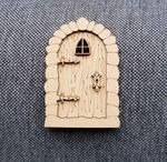 MDF Shape Mini Fairy Door KIT Ready to Decorate Gift 10cm x 7cm