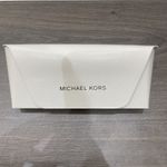 Michael Kors Glasses Case White Hard Case, Press Stud Closure