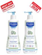 Mustela Gentle Cleansing Gel 2x500ml Baby & Adult Hair Body Wash Avocado