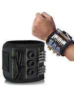 Magnetic Screw Holder Wrist Strap – Ideal Gift for DIY & Wrist Belt Multi-Pocket