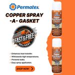 x2 Permatex Copper High Temperature Sealant 331ml