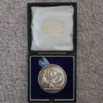 Sterling Silver Racing Pigeon Medal 1900s J A Restall Jeweller 