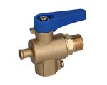 DVA MANUAL WATER SOFTENER TAP 3/8" BSP LEVER FOR DISHWASHER GLASSWASHER FILTER