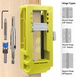 Door Hinge Routing Jig Stable Easy Installation Hinge Router Template Adjustable