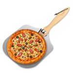 Pizza Peel 12 Inch Aluminium 12" Pizza Paddle with Foldable Handle
