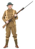 WW1 British army Uniform with webbing and helmet - made to order