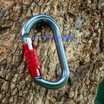 Climbing Karabiner 25KN Oval Shape Triple Locking Carabiner