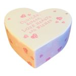 Heart Shaped Pink Ceramic Money Box Cuddles Kisses Love Hearts & Wishes