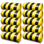RE-GEN Clinical Waste Disposal Tiger Stripe Sacks Yellow 70ltr 10 Rolls 500 Bags