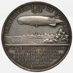 Germany Silver Zeppelin Medal 1924  Trans-Atlantic Flight of the LZ 126
