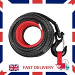 35000lbs Winch Rope 10mm x30m For Dyneema Hook Synthetic Tow Recovery 4WD Cable