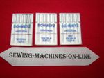 15 SCHMETZ SEWING MACHINE NEEDLES MIXED SIZES BERNINA BROTHER JANOME TOYOTA ELNA